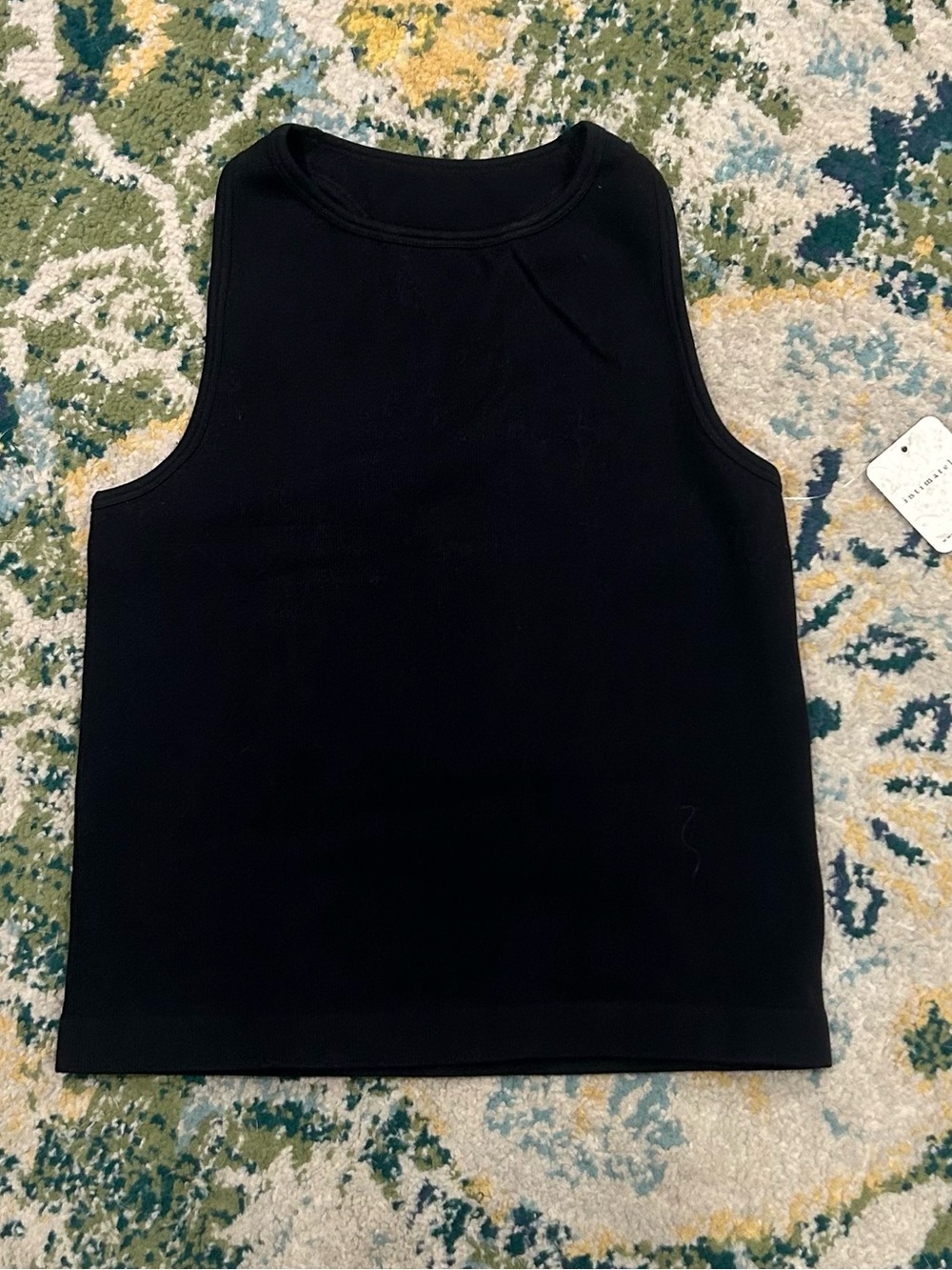NEW Intimately Free People black racerback tank top size M/L fitted stretch